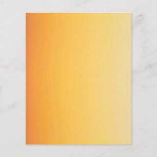 PROSPECTUS 11,4 CM X 14,2 CM JAUNE ORANGE GRADIENT ARRIÈRE - PLAN MODÈLE CUSTOM