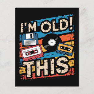 Prospectus 11,4 Cm X 14,2 Cm Je suis cette vieille nostalgie musicale rétro col