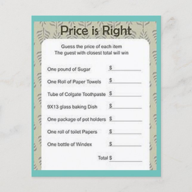 Prospectus 11,4 Cm X 14,2 Cm JEUX DE Fêtes des mariées (Devant)