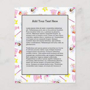 Prospectus 11,4 Cm X 14,2 Cm Jolie dent Fée de dents Magie Baguette Blancs dent