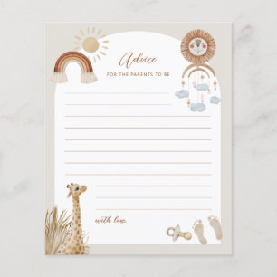 Prospectus 11,4 Cm X 14,2 Cm Jouets de Bohême Giraffe Soleil Conseils pour les 