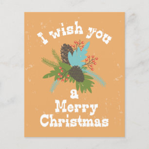 Prospectus 11,4 Cm X 14,2 Cm Joyeux Décor de Noël