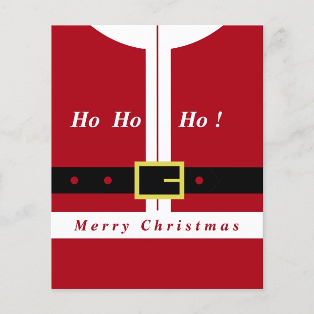 Prospectus 11,4 Cm X 14,2 Cm Joyeux Noël Père Noël Flyers (Devant)