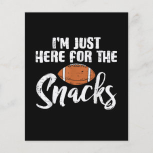 Prospectus 11,4 Cm X 14,2 Cm Juste ici pour les snacks de football américain dr