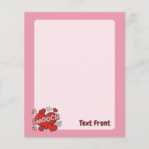 Prospectus 11,4 Cm X 14,2 Cm Kissing Comic Sound Effect