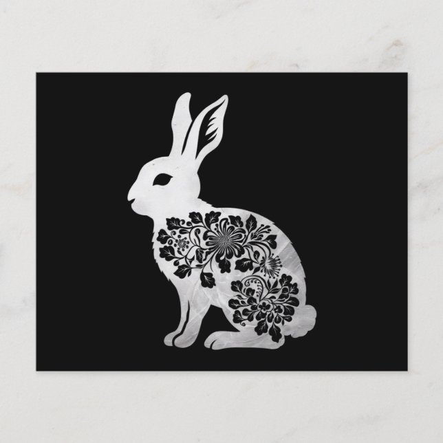 Prospectus 11,4 Cm X 14,2 Cm Lapin de Pâques (Devant)