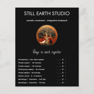 Prospectus 11,4 Cm X 14,2 Cm L'Arbre entre les mondes   Arbre de vie R&B