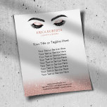 Prospectus 11,4 Cm X 14,2 Cm Lashes Bros maquillage Artiste Rose Gold Beauty Sa<br><div class="desc">Lashes Brows Maquillage Artiste Rose Gold Beauté Salon Brochures.</div>