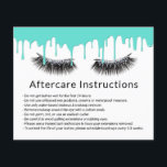 Prospectus 11,4 Cm X 14,2 Cm Lashes maquillage Artiste Turquoise moderne Drives<br><div class="desc">Lashes Maquillage Artiste Turquoise Conduites Modernes Instructions d'après-soins.</div>