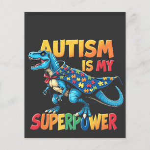 Prospectus 11,4 Cm X 14,2 Cm L'autisme est ma superpuissance Sensibilisation su