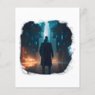 Prospectus 11,4 Cm X 14,2 Cm Le seul survivant d'une ville post-apocalyptique