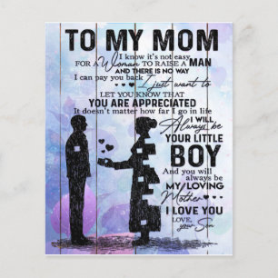 Prospectus 11,4 Cm X 14,2 Cm Lettre Du Fils À Ma Mère, Décor À La Maison,