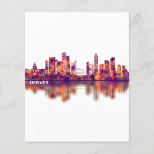 Prospectus 11,4 Cm X 14,2 Cm Ligne de Denver Colorado