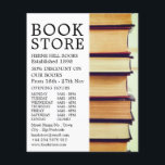 Prospectus 11,4 Cm X 14,2 Cm Ligne de vieux livres, Boutique de livres Publicit<br><div class="desc">Rangée de livres anciens,  Boutique de livres Flyers Publicitaires Par Le Magasin Carte de visite.</div>