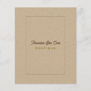 Prospectus 11,4 Cm X 14,2 Cm Liste des services de texture de ligne classique c