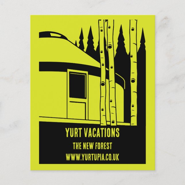 Prospectus 11,4 Cm X 14,2 Cm Location de vacances à Yurt (Devant)