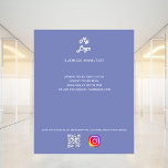 Prospectus 11,4 Cm X 14,2 Cm Logo commercial bleu Dusty qr code instagram<br><div class="desc">Personnalisez et ajoutez votre logo,  nom,  adresse,  votre texte,  votre propre code QR à votre compte instagram. Arrière - plan bleu poussiéreux.</div>