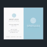 Prospectus 11,4 Cm X 14,2 Cm Logo de chambre moderne Service de nettoyage bleu<br><div class="desc">Ce dépliant/dépliant de service de nettoyage simple et moderne présente un arrière - plan bleu ardoise avec logo de balai. Personnalisez-le selon vos besoins. Idéal pour les employées de maison ou les professionnels du ménage à la maison et au bureau. Changez la couleur de l'ovale et personnalisez-la pour vos besoins....</div>