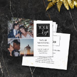 Prospectus 11,4 Cm X 14,2 Cm Logo de collage de photos propre Photographe profe<br><div class="desc">Flyer recto-verso pour un photographe professionnel,  où vous pouvez mettre en valeur trois de vos photos ainsi que votre logo. Ajoutez votre nom et votre spécialité ou titre ou service sur la couverture. Le dos présente des éclaboussures de faux or,  un autre logo et vos coordonnées en noir.</div>