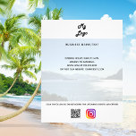 Prospectus 11,4 Cm X 14,2 Cm Logo de l'entreprise code qr instagram texte perso<br><div class="desc">Arrière - plan blanc,  texte noir. Personnalisez et ajoutez votre logo,  nom,  adresse,  votre texte,  votre propre code QR à votre compte instagram. Ajoutez votre propre photo arrière - plan. Une photo recouverte de blanc.</div>