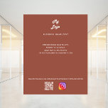 Prospectus 11,4 Cm X 14,2 Cm Logo d'entreprise en terre cuite qr code instagram<br><div class="desc">Personnalisez et ajoutez votre logo,  nom,  adresse,  votre texte,  votre propre code QR à votre compte instagram. Terracotta,  arrière - plan de terre poussiéreuse.</div>