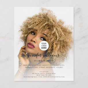 Prospectus 11,4 Cm X 14,2 Cm Logo Photo Personnalisé Promotionnel Noir Moderne