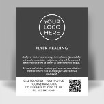 Prospectus 11,4 Cm X 14,2 Cm Logo professionnel Code QR Circulaire Modèle profe<br><div class="desc">Logo professionnel QR Code Business Modèle Flyer en gris. Ce prospectus modèle personnalisable est conçu pour répondre à vos besoins d'informations d'entreprise uniques. Parfait pour présenter votre logo d'entreprise, un code QR pour orienter vos clients vers des ressources d'information, des promotions ou tout autre site de votre choix. Aucune quantité...</div>