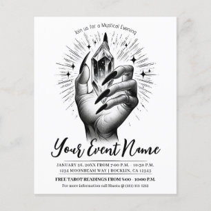 Prospectus 11,4 Cm X 14,2 Cm Longue Black Nails Crystal Energy Magie Vintage