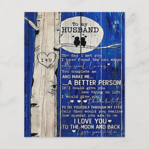 Prospectus 11,4 Cm X 14,2 Cm Love Quote For Husband Gift Idea, Husband Birthday