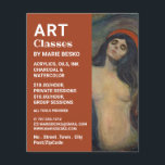Prospectus 11,4 Cm X 14,2 Cm Madonna 1894 Version Par Edvard Munch, Cours D'Art<br><div class="desc">Madonna 1894 Version Par Edvard Munch,  professeur d'art,  Art Class Advertising Flyer par The Carte de visite Store.</div>