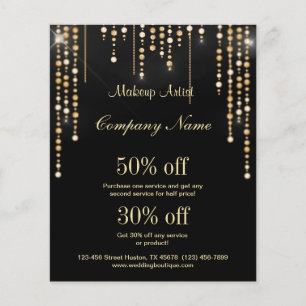 Prospectus 11,4 Cm X 14,2 Cm Magasin de maquillage entreprise flyer personnalis