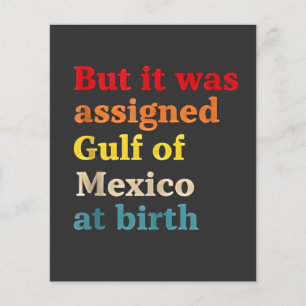 Prospectus 11,4 Cm X 14,2 Cm Mais il a été affecté golfe du Mexique à la naissa