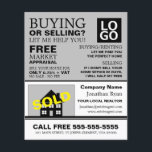 Prospectus 11,4 Cm X 14,2 Cm Maison Vendu, Revendeur, Agent immobilier Publicit<br><div class="desc">Maison Vendu,  Realtor,  Agent Immobilier Flyers Publicitaires Par Le Magasin Carte de visite.</div>