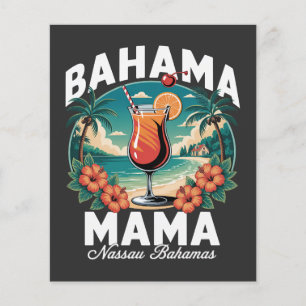 Prospectus 11,4 Cm X 14,2 Cm Maman Bahamas Nassau