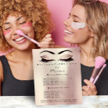 Prospectus 11,4 Cm X 14,2 Cm Maquillage Artiste Beauté Lashes Brown Flyer Rose<br><div class="desc">Vous cherchez une façon professionnelle et attrayante de présenter vos services et vos prix à des clients potentiels? Ne cherchez pas plus loin que notre liste de prix et nos services décorés avec Rose Gold Parties scintillant Eyes Flyer! Notre design de flyer attirera l'attention avec son superbe design rose parties...</div>