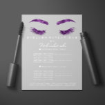 Prospectus 11,4 Cm X 14,2 Cm Maquillage Artiste Beauté Salon Circulaire SPA Gri<br><div class="desc">florenceK collection de salon de beauté de luxe</div>