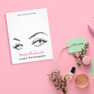 Prospectus 11,4 Cm X 14,2 Cm Maquillage Artiste Lashes Brosses Noir et Blanc Si