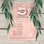 Prospectus 11,4 Cm X 14,2 Cm Maquillage Artiste Salon Parties scintillant rose<br><div class="desc">Invitations potentiels clients à découvrir l'étincelle de votre expertise de beauté avec cette éblouissante feuille de maquillage Artist Salon de Zazzle, conçue pour capturer l'essence du glamour et du style. Orné d'un arrière - plan de parties scintillant rose radieux, le prospectus attire instantanément l'attention, tandis que la marque de baiser...</div>