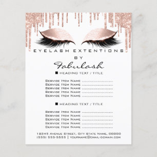 Prospectus 11,4 Cm X 14,2 Cm Maquillage Beauté Blanc rose Parties scintillant F