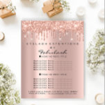Prospectus 11,4 Cm X 14,2 Cm Maquillage Beauté Salon Rose Parties scintillant F<br><div class="desc">florenceK collection de salon de beauté de luxe</div>