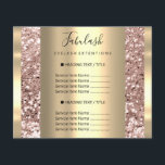 Prospectus 11,4 Cm X 14,2 Cm Maquillage d'or Salon de beauté Rose Hair Nails Pa<br><div class="desc">florenceK collection de salon de beauté de luxe</div>