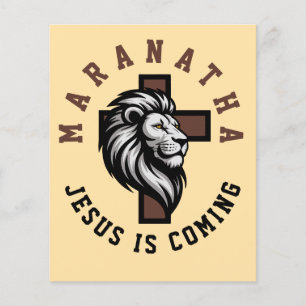 Prospectus 11,4 Cm X 14,2 Cm Maranatha Jésus arrive