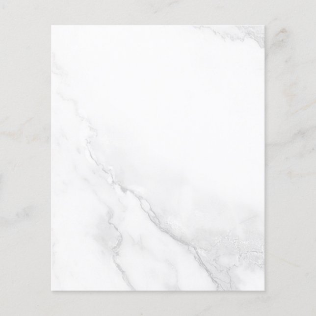 Prospectus 11,4 Cm X 14,2 Cm Marbre Blanc (Devant)