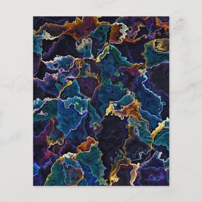 Prospectus 11,4 Cm X 14,2 Cm Marche à huile (Devant)