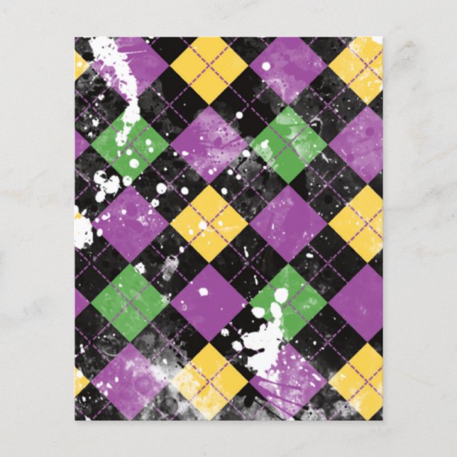 Prospectus 11,4 Cm X 14,2 Cm Mardi Gras Essentials Porte - clé (Devant)