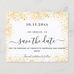 Prospectus 11,4 Cm X 14,2 Cm Mariage blanc or brillant budget enregistrer date