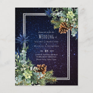 Prospectus 11,4 Cm X 14,2 Cm Mariage Cônes de Pin Eucalyptus d'Hiver BUDGET