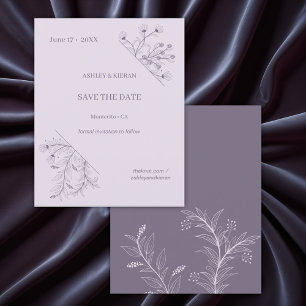 Prospectus 11,4 Cm X 14,2 Cm Mariage floral Enregistrer la date Budget Invitati