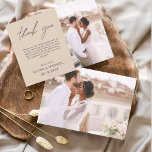 Prospectus 11,4 Cm X 14,2 Cm Mariage Minimaliste de Terracotta - Grille de Reme<br><div class="desc">Cartes de remerciements du Mariage Budget qui ont une photo à l'avant et à l'arrière. Les cartes de remerciement contiennent une typographie de script moderne,  lettrée à la main,  qui sont élégantes,  simples et modernes à utiliser après la célébration du mariage.</div>