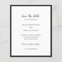 Mariage Minimaliste Typographie Moderne Enregistre
